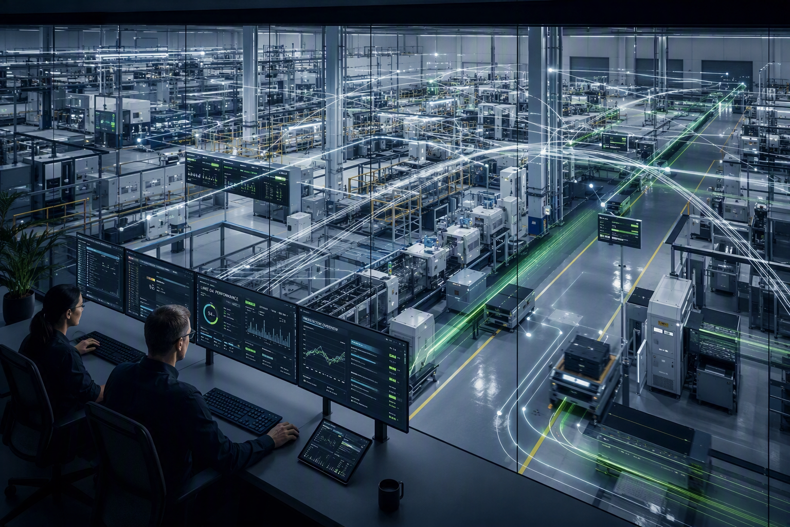 A responsible path to Agentic AI in manufacturing, from connected operational data and trusted context to AI-supported action and continuous improvement.