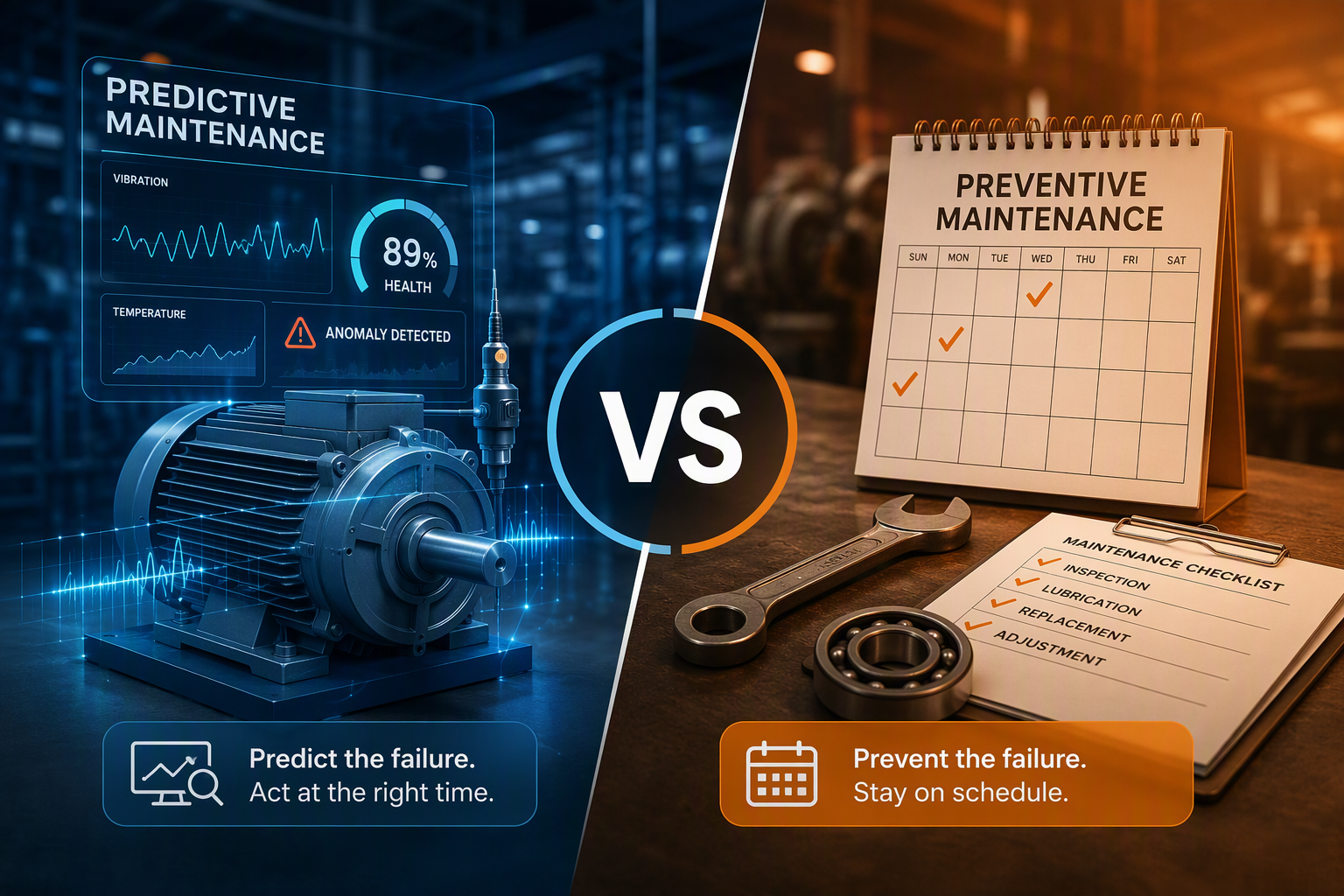 predictive vs. preventive maintenance